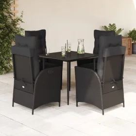 Set de muebles jardín 5 pzas con cojines ratán sintético negro von , Gartensets - Ref: Foro24-3213175, Preis: 596,24 €, Rabat...