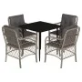 Set comedor de jardín 5 pzas cojines ratán sintético gris claro by , Garden sets - Ref: Foro24-3212167, Price: 494,42 €, Disc...