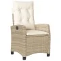 Set comedor de jardín 3 pzas con cojines ratán sintético beige by , Garden sets - Ref: Foro24-3213244, Price: 368,29 €, Disco...
