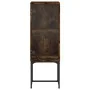 Armario auxiliar con puerta de vidrio roble ahumado 35x37x100cm de , Aparadores - Ref: Foro24-836557, Precio: 52,31 €, Descue...