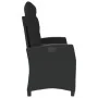 Sillón reclinable de jardín con cojines ratán sintético negro von , Gartenbänke - Ref: Foro24-368226, Preis: 179,13 €, Rabatt: %
