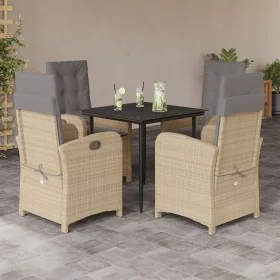 Set comedor de jardín 5 pzas con cojines ratán sintético beige von , Gartensets - Ref: Foro24-3212391, Preis: 621,36 €, Rabat...