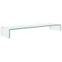 Soporte para TV/Elevador monitor cristal claro 110x30x13 cm von , TV-Möbel - Ref: Foro24-244132, Preis: 111,80 €, Rabatt: %