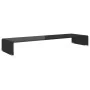 Soporte para TV/Elevador monitor cristal negro 100x30x13 cm de , Muebles TV - Ref: Foro24-244139, Precio: 109,00 €, Descuento: %