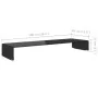 Soporte para TV/Elevador monitor cristal negro 100x30x13 cm de , Muebles TV - Ref: Foro24-244139, Precio: 109,00 €, Descuento: %