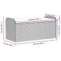 Banco con almacenaje y cojín ratán sintético negro 115x51x52 cm de , Bancos de jardín - Ref: Foro24-365727, Precio: 161,22 €,...