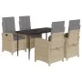 Set comedor de jardín 5 pzas con cojines ratán sintético beige von , Gartensets - Ref: Foro24-3212393, Preis: 657,24 €, Rabat...