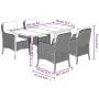 Set comedor de jardín 5 pzas cojines ratán sintético gris claro von , Gartensets - Ref: Foro24-3211993, Preis: 519,86 €, Raba...