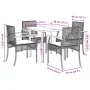Set de muebles jardín 5 pzas con cojines ratán sintético negro de , Conjuntos de jardín - Ref: Foro24-3213604, Precio: 313,87...