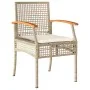 Set comedor de jardín 5 pzas con cojines ratán sintético beige von , Gartensets - Ref: Foro24-3213625, Preis: 360,58 €, Rabat...