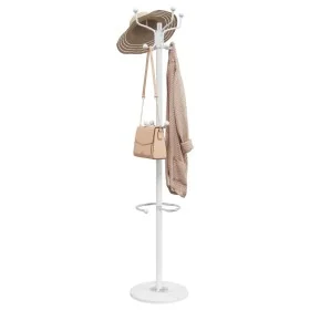 Perchero con paragüero hierro recubierto en polvo blanco 180 cm by , Hat and coat racks - Ref: Foro24-377102, Price: 52,39 €,...