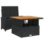 Set comedor de jardín 2 pzas con cojines ratán sintético negro von , Gartensets - Ref: Foro24-3277331, Preis: 313,49 €, Rabat...