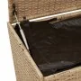 Caja de almacenaje jardín con ruedas ratán PE beige mezcla 190L by , Outdoor storage boxes - Ref: Foro24-365327, Price: 114,5...