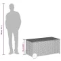 Caja de almacenaje jardín con ruedas ratán PE beige mezcla 190L by , Outdoor storage boxes - Ref: Foro24-365327, Price: 114,5...