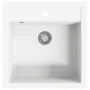 Fregadero de cocina de granito con un seno blanco de , Fregaderos - Ref: Foro24-144857, Precio: 186,50 €, Descuento: %