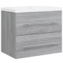 Mueble de baño con lavabo madera contrachapada gris Sonoma von , Badezimmerwaschtische - Ref: Foro24-3120180, Preis: 161,27 €...