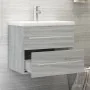 Mueble de baño con lavabo madera contrachapada gris Sonoma von , Badezimmerwaschtische - Ref: Foro24-3120180, Preis: 161,27 €...