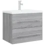 Mueble de baño con lavabo madera contrachapada gris Sonoma von , Badezimmerwaschtische - Ref: Foro24-3120180, Preis: 161,27 €...