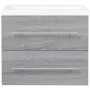 Mueble de baño con lavabo madera contrachapada gris Sonoma von , Badezimmerwaschtische - Ref: Foro24-3120180, Preis: 161,27 €...