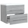 Mueble de baño con lavabo madera contrachapada gris Sonoma von , Badezimmerwaschtische - Ref: Foro24-3120180, Preis: 161,27 €...