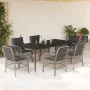 Set comedor jardín 7 pzas y cojines ratán sintético gris claro von , Gartensets - Ref: Foro24-3212171, Preis: 831,97 €, Rabat...