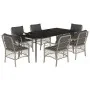 Set comedor jardín 7 pzas y cojines ratán sintético gris claro von , Gartensets - Ref: Foro24-3212171, Preis: 831,97 €, Rabat...