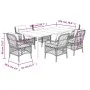 Set comedor jardín 7 pzas y cojines ratán sintético gris claro von , Gartensets - Ref: Foro24-3212171, Preis: 831,97 €, Rabat...