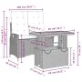 Set comedor de jardín 2 pzas con cojines ratán sintético negro by , Garden sets - Ref: Foro24-3277442, Price: 279,59 €, Disco...