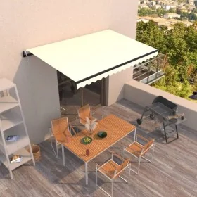 Toldo retráctil automático crema 400x350 cm by , Awnings - Ref: Foro24-3069187, Price: 442,82 €, Discount: %