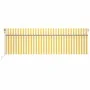 Toldo automático retráctil con persiana 5x3 m amarillo y blanco by , Awnings - Ref: Foro24-3069468, Price: 516,69 €, Discount: %