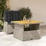 Juego de comedor jardín 2 pzas con cojines ratán sintético gris von , Gartensets - Ref: Foro24-3277463, Preis: 339,42 €, Raba...