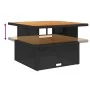 Set comedor de jardín 2 pzas con cojines ratán sintético negro by , Garden sets - Ref: Foro24-3277319, Price: 330,78 €, Disco...