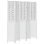 Biombo separador de 5 paneles madera maciza Paulownia blanco von , Raumteiler - Ref: Foro24-358728, Preis: 175,05 €, Rabatt: %