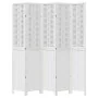 Biombo separador de 5 paneles madera maciza Paulownia blanco von , Raumteiler - Ref: Foro24-358728, Preis: 175,05 €, Rabatt: %
