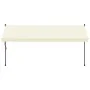 Toldo retráctil de tela y acero crema 400x150 cm von , Markisen - Ref: Foro24-368749, Preis: 97,65 €, Rabatt: %