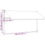 Toldo retráctil de tela y acero crema 400x150 cm von , Markisen - Ref: Foro24-368749, Preis: 97,65 €, Rabatt: %