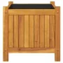 Jardinera con forro madera maciza de acacia 42x42x40 cm by , Pots and planters - Ref: Foro24-366434, Price: 59,24 €, Discount: %