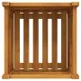 Jardinera con forro madera maciza de acacia 42x42x40 cm by , Pots and planters - Ref: Foro24-366434, Price: 59,24 €, Discount: %