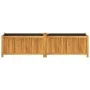 Jardinera con forro madera maciza de acacia 199x38,5x50 cm by , Pots and planters - Ref: Foro24-366443, Price: 186,95 €, Disc...