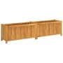 Jardinera con forro madera maciza de acacia 199x38,5x50 cm by , Pots and planters - Ref: Foro24-366443, Price: 186,95 €, Disc...