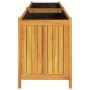 Jardinera con forro madera maciza de acacia 199x38,5x50 cm by , Pots and planters - Ref: Foro24-366443, Price: 186,95 €, Disc...