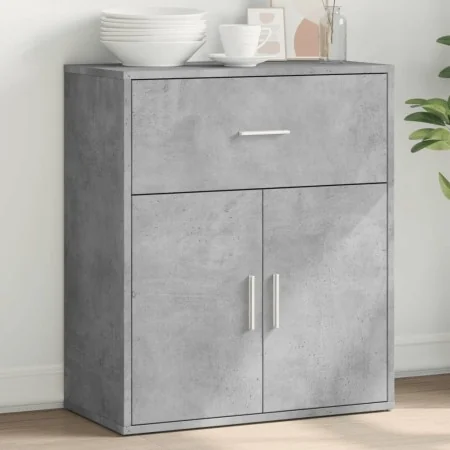 Aparador de madera de ingeniería gris hormigón 60x31x70 cm de , Aparadores - Ref: Foro24-840467, Precio: 70,45 €, Descuento: %