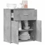 Aparador de madera de ingeniería gris hormigón 60x31x70 cm de , Aparadores - Ref: Foro24-840467, Precio: 70,45 €, Descuento: %