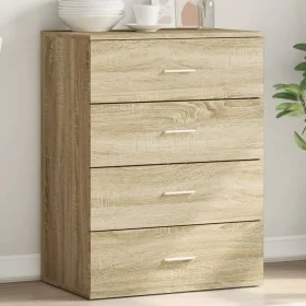 Aparador de madera de ingeniería roble Sonoma 60x39x80 cm by , Sideboards - Ref: Foro24-840529, Price: 102,00 €, Discount: %