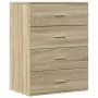 Aparador de madera de ingeniería roble Sonoma 60x39x80 cm de , Aparadores - Ref: Foro24-840529, Precio: 102,73 €, Descuento: %