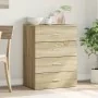 Aparador de madera de ingeniería roble Sonoma 60x39x80 cm de , Aparadores - Ref: Foro24-840529, Precio: 102,73 €, Descuento: %