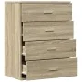 Aparador de madera de ingeniería roble Sonoma 60x39x80 cm de , Aparadores - Ref: Foro24-840529, Precio: 102,73 €, Descuento: %