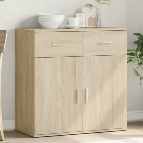 Aparador de madera de ingeniería roble Sonoma 79x38x80 cm von , Sideboards - Ref: Foro24-840522, Preis: 106,93 €, Rabatt: %