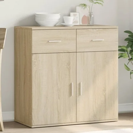 Aparador de madera de ingeniería roble Sonoma 79x38x80 cm by , Sideboards - Ref: Foro24-840522, Price: 108,77 €, Discount: %