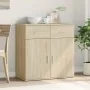 Aparador de madera de ingeniería roble Sonoma 79x38x80 cm by , Sideboards - Ref: Foro24-840522, Price: 108,77 €, Discount: %